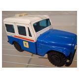 Blue and White Western Stamping Toy Car