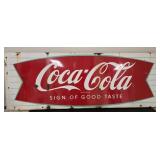 Coca-Cola Metal Advertising Sign, 70"x24"