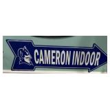 Blue Metal Arrow Sign 
