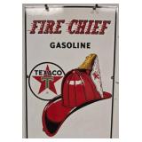 Texaco Fire Chief Gasoline Metal Sign, 12"ï¿½18"