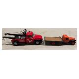 Two Die-Cast Tow Trucks with Branding