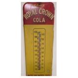 Metal Royal Crown Cola Thermometer Sign