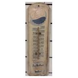 Pepsi-Cola Metal Advertising Thermometer