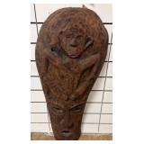 Carved Wooden Wall decor With Monkey Motif