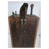 Early Cast Iron and Wood Blasting Machine