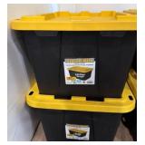 Two 27-Gallon Tough Box Storage Containers