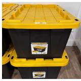 Two Tough Box Plastic Storage Containers, 27 Gallo