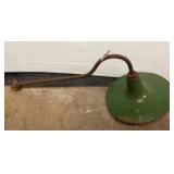 Vintage Green Metal Gooseneck Barn Light