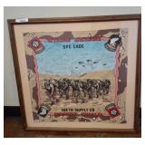 Framed 144th Supply Co. Desert Shield Print