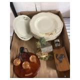Ceramic Tableware, Rooster Plaque, and Collectible