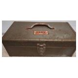 Metal Tool Box with Assorted Tools