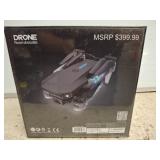 Black Foldable Drone with MSRP $399.99