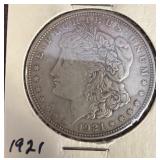 1921 Morgan Silver Dollar Coin