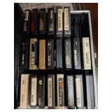 8-Track Tape Cartridges in Case