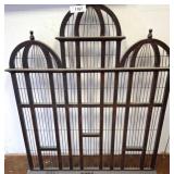 Arched Metal Wall Decor with Wire Detailing