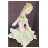 Lladro-Style Ceramic Ballerina Figurine