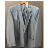 Gray Blazer by Circle S with Western Yoke