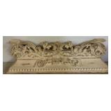 Painted Wood Carved Architectural Pediment