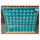 Wall-Mounted Wooden Golf Ball Display Case