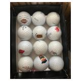 Golf Balls, Tees, and Tabak Especial Box Lot