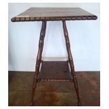 Wooden Center Table with Turned Legs