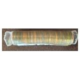 Roll of Lincoln Wheat Pennies in Plastic Wrap