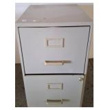 Metal Two-Drawer Filing Cabinet