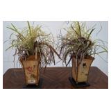 Decorative Faux Plants in 12in Planters