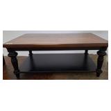 Two-Tier Rectangular Wood Coffee Table