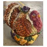 Turkey-Shaped Ceramic Lidded Container