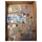 World Coins and Banknotes Assortment