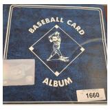 Baseball Card Album with Card Collection