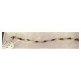 Sterling Silver Bracelet with Sapphires & Diamonds