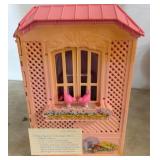 Fold-Up Barbie Dollhouse by Mattel, Plastic
