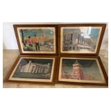 Framed Clemson University Artwork Prints Set