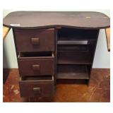 Wooden Child-Size Vanity with Drawers