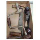 Vintage Hand Tools with Wood and Metal Handles