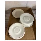 White Ceramic Saucers