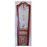 Decorative Panel with Metal and Wood Detailing