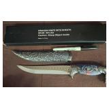 Dragon Knife With Sheath, Ornate Handle Design