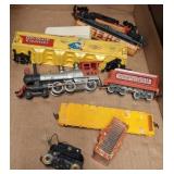 Vintage Model Train Cars and Locomotives