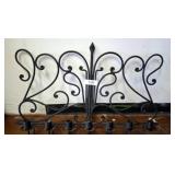 Wrought Iron Wall-Mounted Candelabra, 31x20