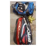 Sports Gear with Bags and Tennis Accessories