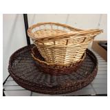 Wicker Baskets in Varying Colors