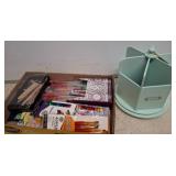 Raymond Waites Desk Sorter and Art Supplies