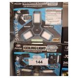 LED Ceiling Light with Folding Wings, 6500 Lumens