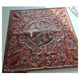 Decorative 36x36 Metal Wall Panel With Fleur-de-Li