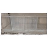 Clear Plastic Stackable Storage Bins