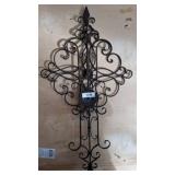 Two Decorative Wrought Iron Wall Hangings w3