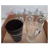 Branded Beer and Whiskey Glasses